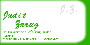 judit zarug business card